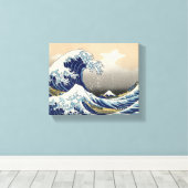 Great Wave Kanagawa japanisches Gemälde Leinwanddruck (Insitu (Holzboden))
