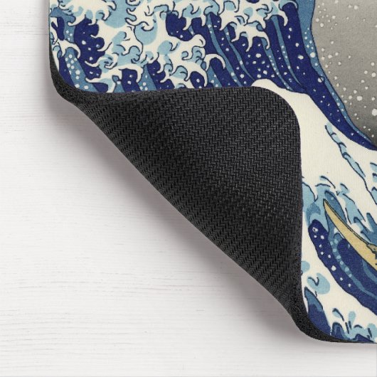 Great Wave Kanagawa japanisches Gemälde Mousepad (Ecke)