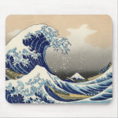 Great Wave Kanagawa japanisches Gemälde Mousepad (Vorne)
