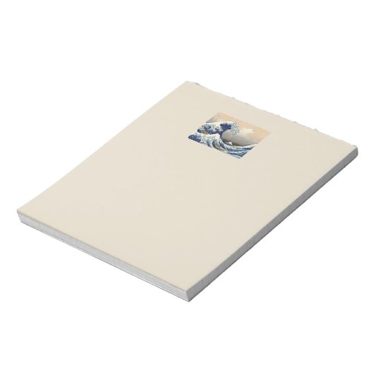 Great Wave Kanagawa japanisches Gemälde Notizblock (Rotiert)