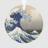 Great Wave Kanagawa japanisches Gemälde Ornament (Rückseite)
