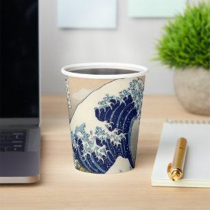 Great Wave Kanagawa japanisches Gemälde Pappbecher