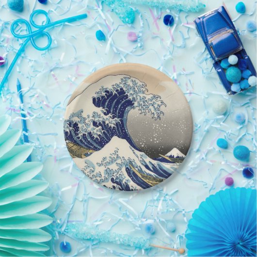 Great Wave Kanagawa japanisches Gemälde Pappteller (Party)