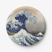 Great Wave Kanagawa japanisches Gemälde Pappteller (Vorderseite)