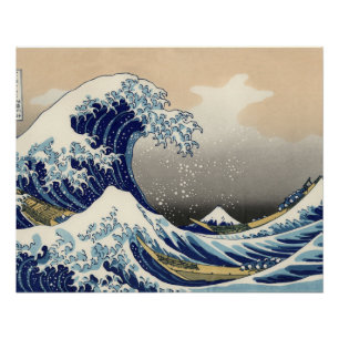 Great Wave Kanagawa japanisches Gemälde Poster