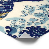 Great Wave Kanagawa japanisches Gemälde Poster (Ecke)