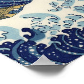 Great Wave Kanagawa japanisches Gemälde Poster (Ecke)