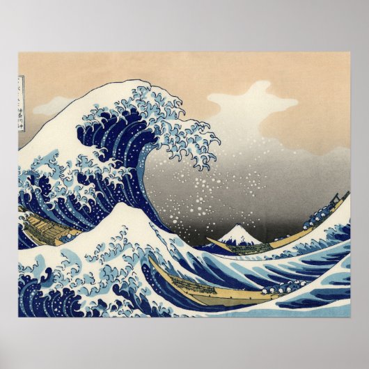 Great Wave Kanagawa japanisches Gemälde Poster (Vorne)