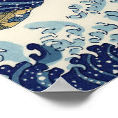 Great Wave Kanagawa japanisches Gemälde Poster (Ecke)