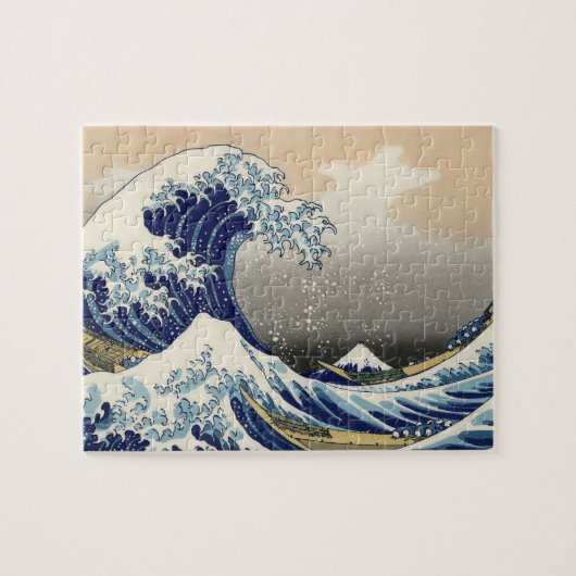 Great Wave Kanagawa japanisches Gemälde Puzzle (Horizontal)