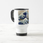 Great Wave Kanagawa japanisches Gemälde Reisebecher (Vorderseite Links)