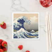 Great Wave Kanagawa japanisches Gemälde Serviette (Beispiel)
