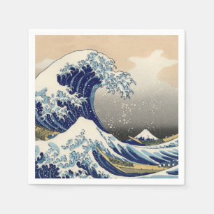 Great Wave Kanagawa japanisches Gemälde Serviette