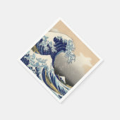 Great Wave Kanagawa japanisches Gemälde Serviette (Ecke)