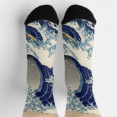 Great Wave Kanagawa japanisches Gemälde Socken (Oben)