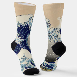Great Wave Kanagawa japanisches Gemälde Socken