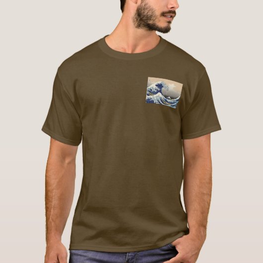 Great Wave Kanagawa japanisches Gemälde T-Shirt (Vorderseite)