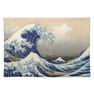 Great Wave Kanagawa japanisches Gemälde Tischset