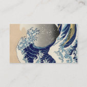 Great Wave Kanagawa japanisches Gemälde Visitenkarte (Rückseite)