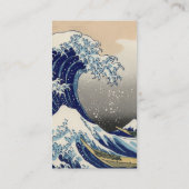 Great Wave Kanagawa japanisches Gemälde Visitenkarte (Rückseite)