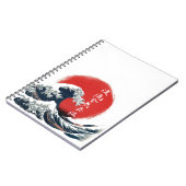 Great Wave Kanji Notizbuch Notizblock (Linke Seite)