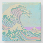 Great Wave Marble Stone Untersetzer (Vorderseite)