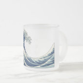 Great Wave mattierte Tasse (VorderseiteRechts)