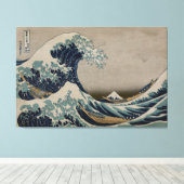 Great Wave off Kanagawa - Art Image aus der Zeit v Leinwanddruck (Insitu (Holzboden))
