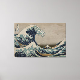 Great Wave off Kanagawa - Art Image aus der Zeit v Leinwanddruck