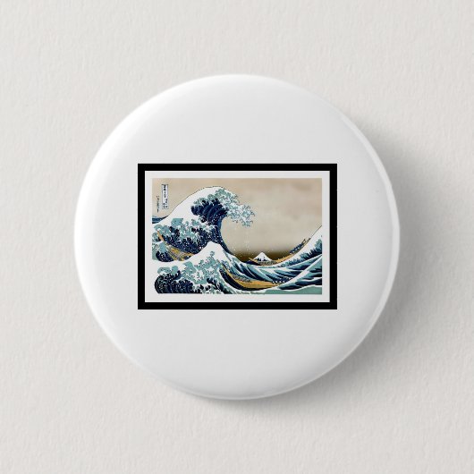 Great Wave Off Kanagawa Button (Vorderseite)