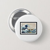 Great Wave Off Kanagawa Button (Vorne & Hinten)
