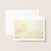 Great Wave off Kanagawa by Hokusai 1831 Foil Card Folienkarte (Vorderseite mit Umschlag)
