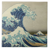 "Great Wave off Kanagawa" by Hokusai ceramic tile Fliese (Vorderseite)