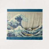 Great Wave off Kanagawa by Hokusai GalleryHD Wandteppich (Vorderseite (Horizontal))
