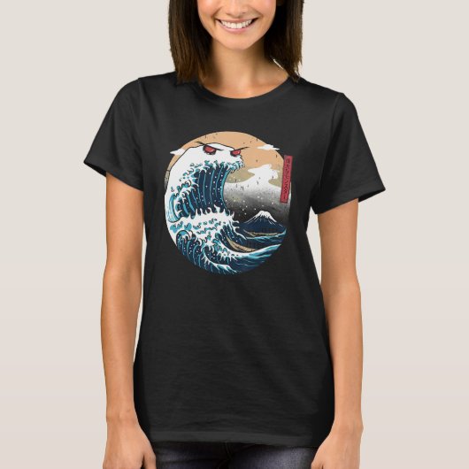 Great Wave Off Kanagawa Cookiegawa Japanese Aesthe T-Shirt (Vorderseite)
