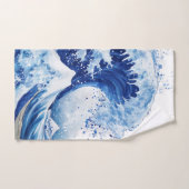 Great Wave Off Kanagawa Duschvorhang Badhandtuch Set (Handtuch)