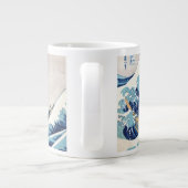 Great Wave Off Kanagawa Hokusai Fine Art Jumbo-Tasse (Rückseite)