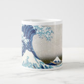 Great Wave Off Kanagawa Hokusai Fine Art Jumbo-Tasse (Vorderseite)