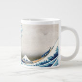 Great Wave Off Kanagawa Hokusai Fine Art Jumbo-Tasse (Rechts)