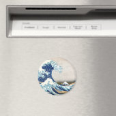 Great Wave Off Kanagawa Hokusai Fine Art Magnet (In Situ (Geschirrspüler))