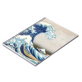 Great Wave Off Kanagawa Hokusai Fine Art Notizblock (Linke Seite)