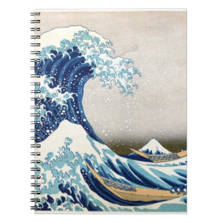 Great Wave Off Kanagawa Hokusai Fine Art Notizblock