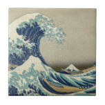 Great Wave off Kanagawa - Hokusai Fliese<br><div class="desc">Great Wave off Kanagawa - Hokusai Print of Japanese colour woodblock design.</div>