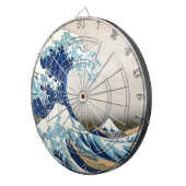 Great Wave Off Kanagawa Hokusai japanische Fine Ar Dartscheibe (Vorderseite rechts)