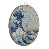 Great Wave Off Kanagawa Hokusai japanische Fine Ar Dartscheibe (Vorderseite Links)