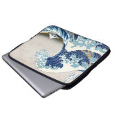 Great Wave Off Kanagawa Hokusai japanische Fine Ar Laptopschutzhülle (Vorne Knopf)