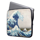 Great Wave Off Kanagawa Hokusai japanische Fine Ar Laptopschutzhülle (Vorderseite Links)
