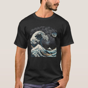Great Wave off Kanagawa Hokusai japanische Grafik T-Shirt