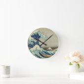 Great Wave off Kanagawa - Hokusai Runde Wanduhr (Zuhause)
