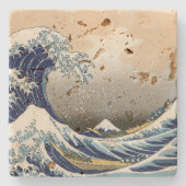 Great Wave Off Kanagawa | Hokusai | Steinuntersetzer (Vorderseite)